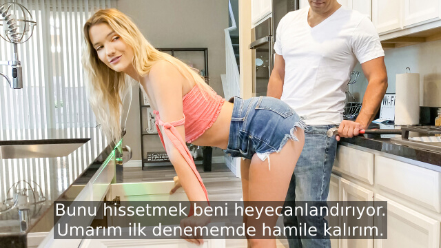 Tesisatçıya Domalıp Hamile Kalmak İçin Yalvaran Arsız Orospu